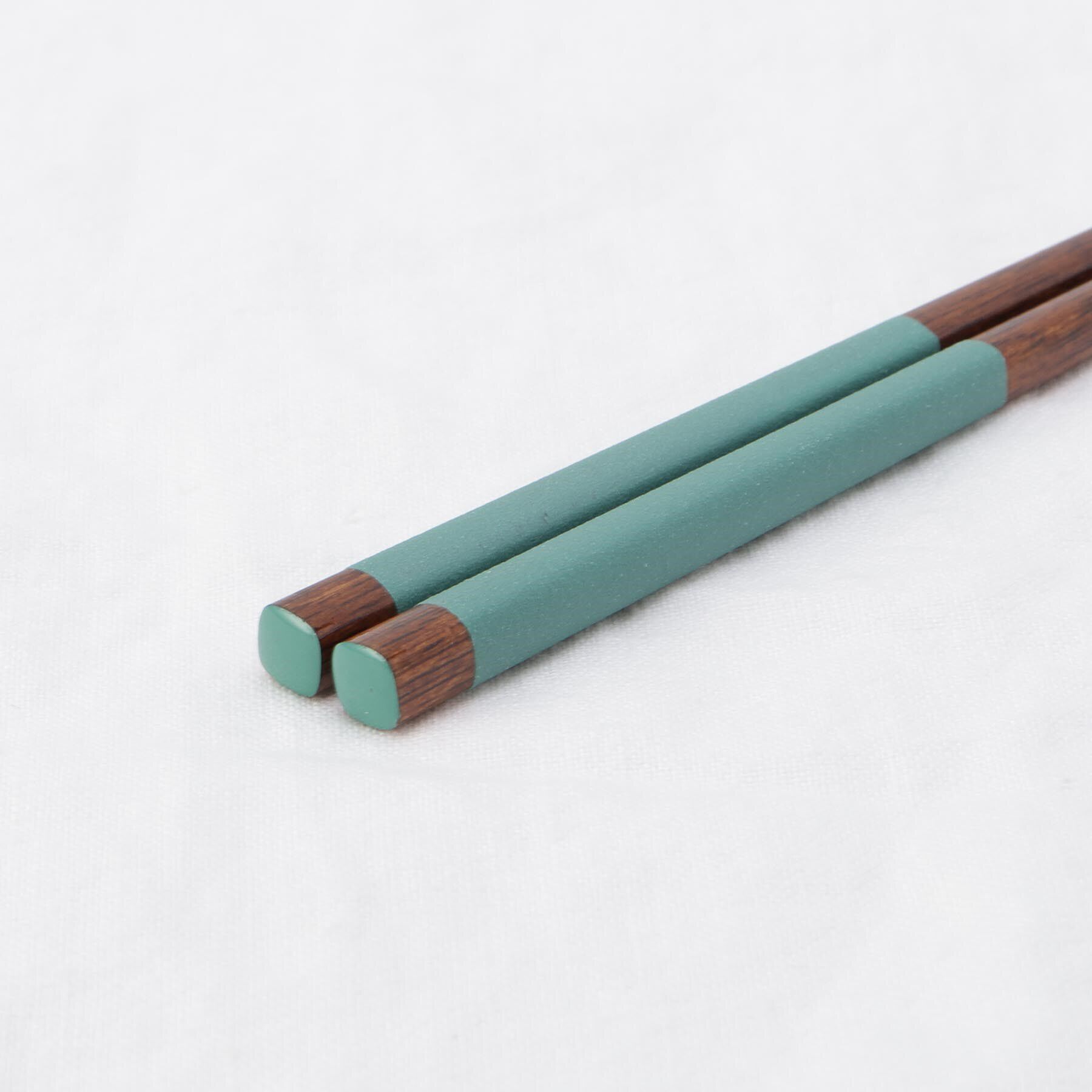 212 KITCHEN STORE「箸 食洗先角いろどり 緑 23cm」|食器・キッチングッズ|