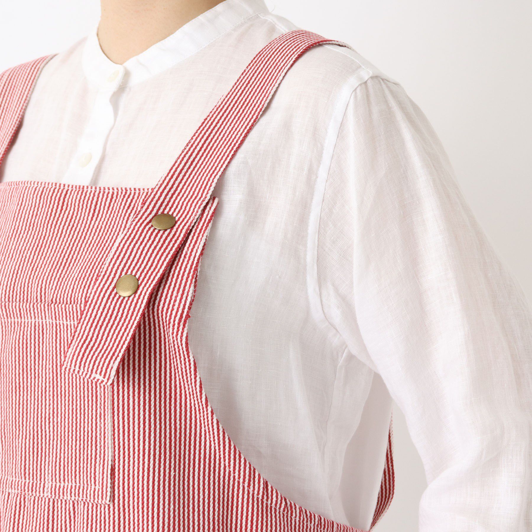 212 KITCHEN STORE「ヒッコリーストライプエプロン M RD ＜212Kオリジナル＞」|食器・キッチングッズ|