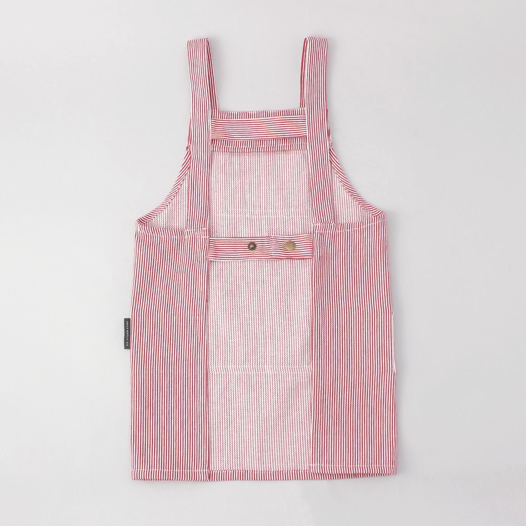 212 KITCHEN STORE「ヒッコリーストライプエプロン キッズ RD ＜212Kオリジナル＞」|食器・キッチングッズ|