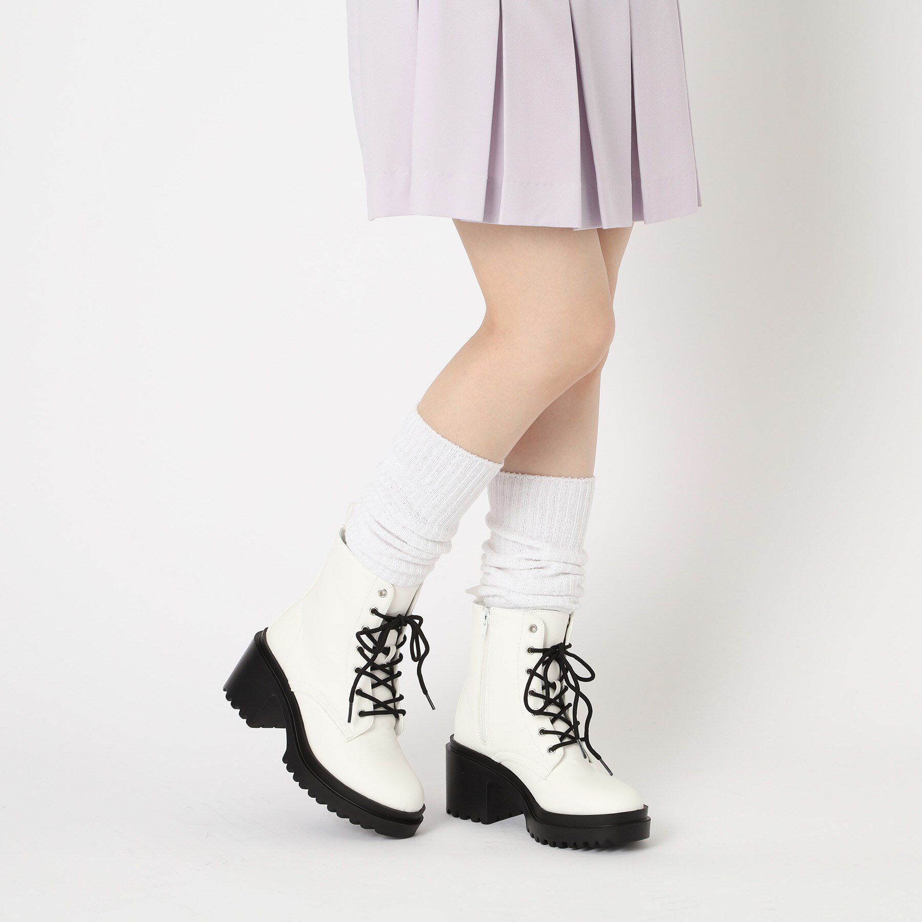 csT&P「厚底レースアップブーツ」|ショートブーツ|