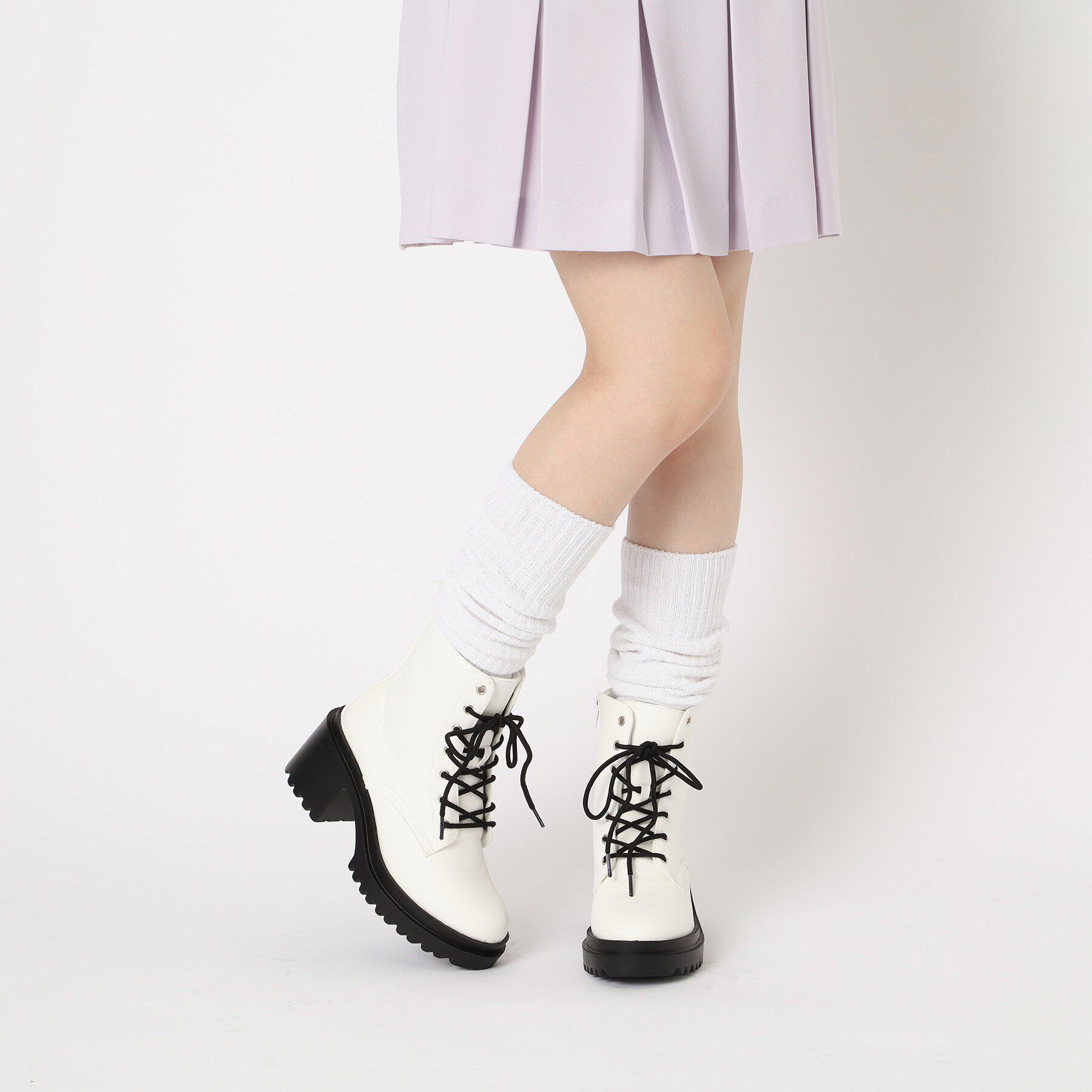 csT&P「厚底レースアップブーツ」|ショートブーツ|