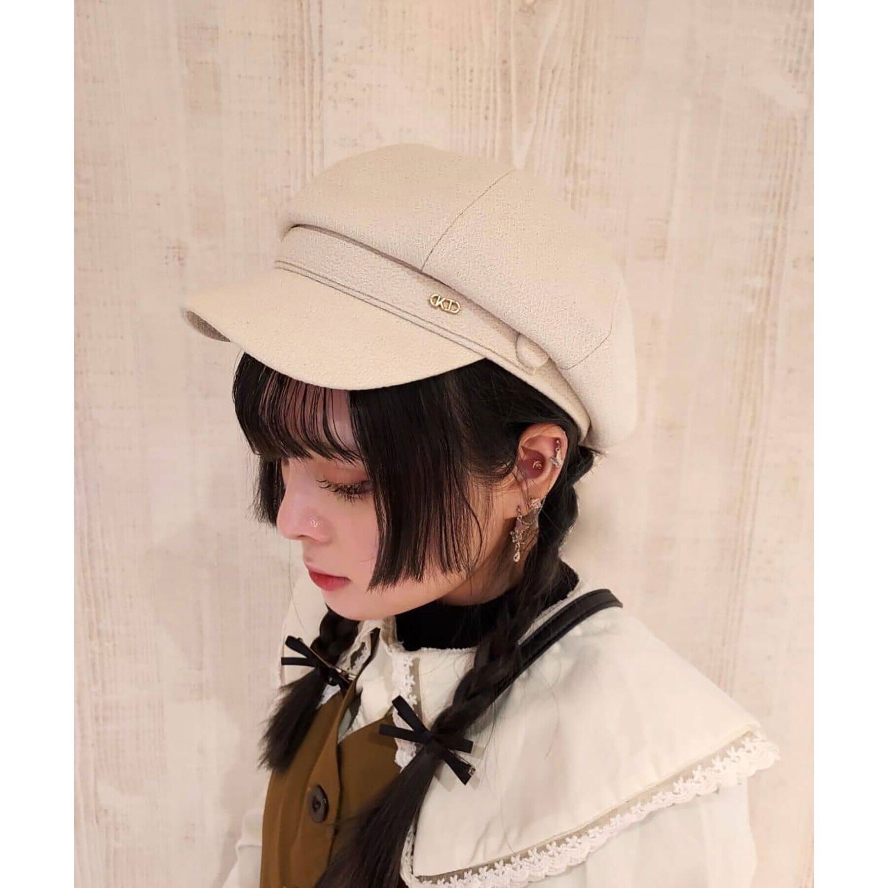 Grandedge「梨地キャスケット」|キャップ・キャスケット|