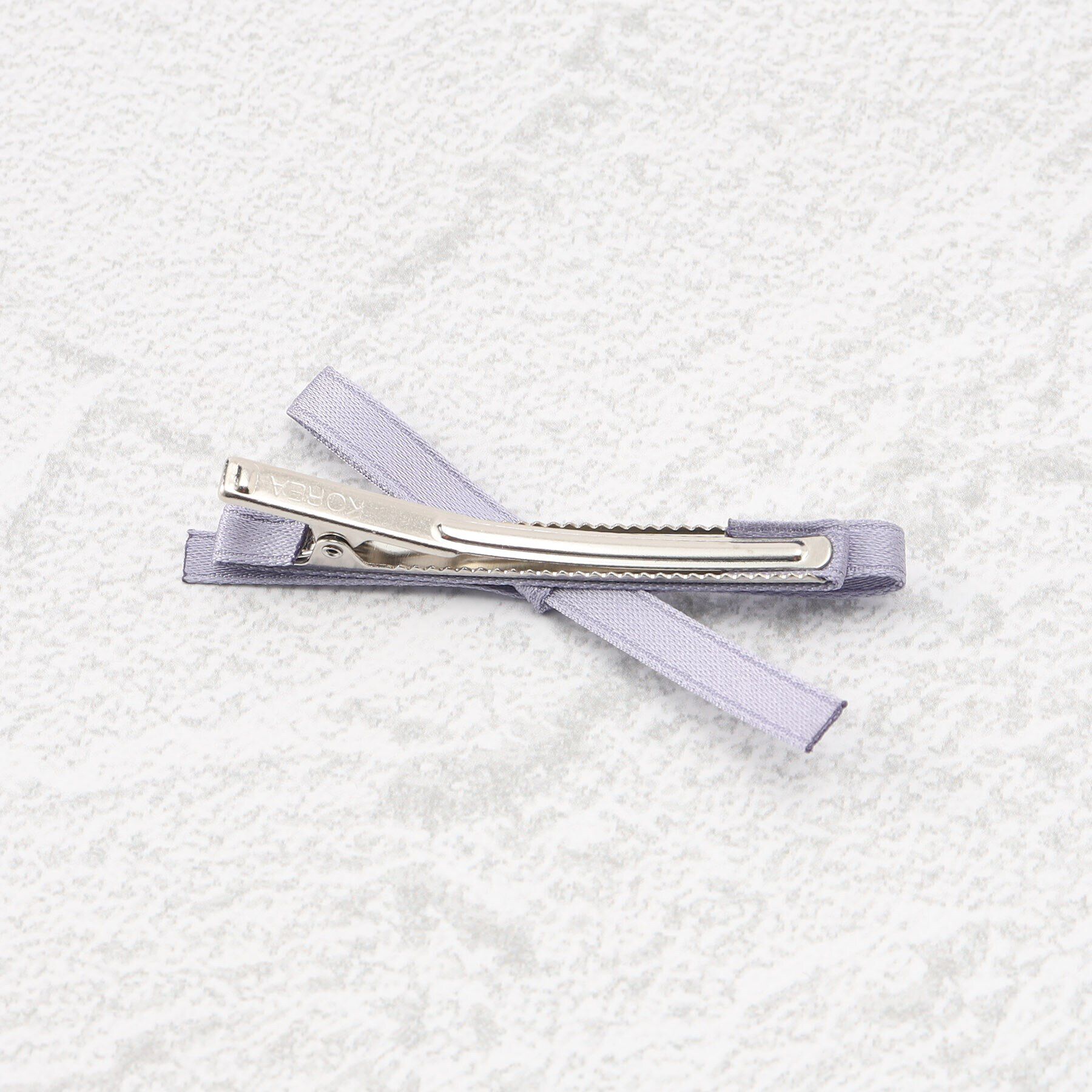 Grandedge「ヘアクリップ サテン スリム リボン 2個セット」|その他|