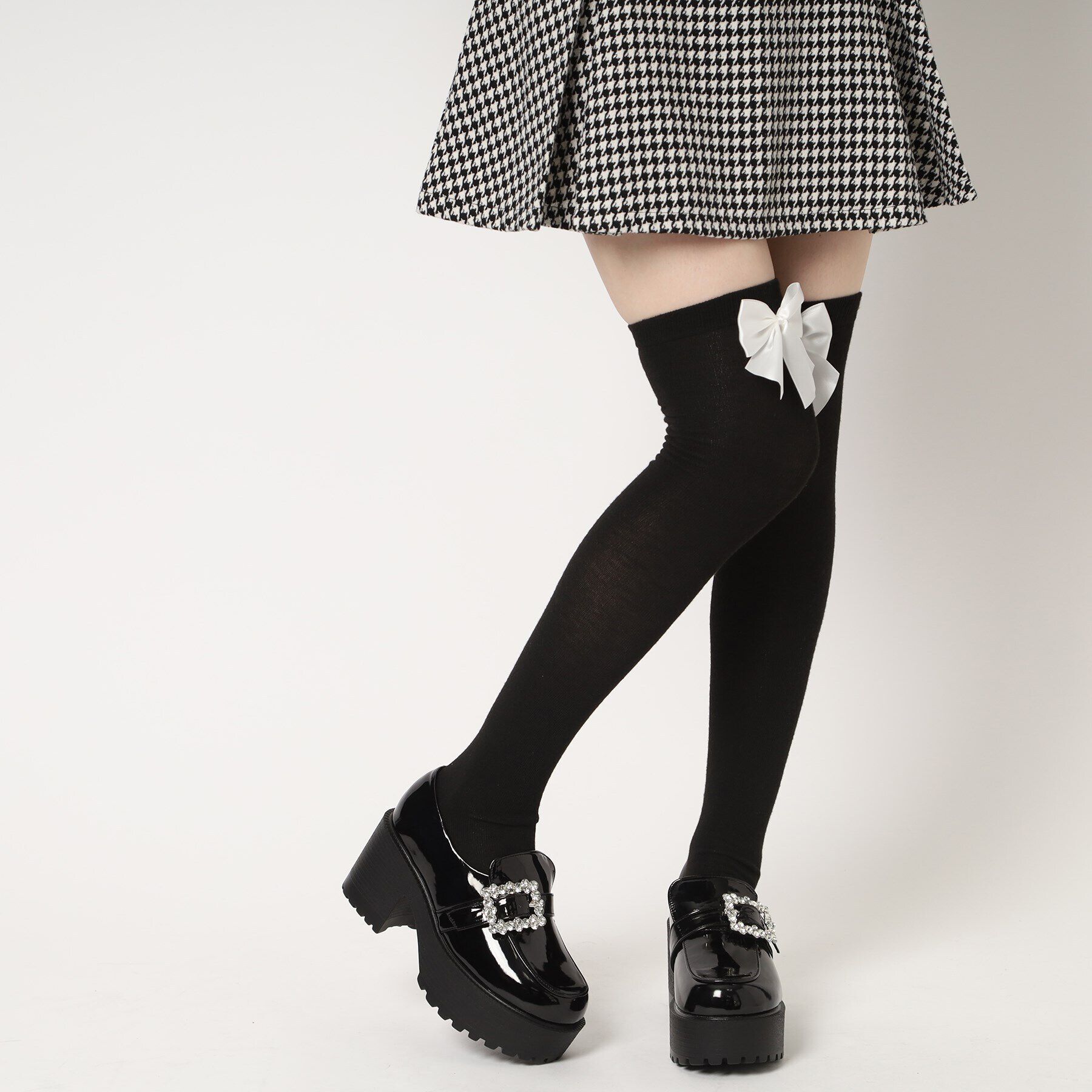 csT&P「厚底キラキラストーンバックル ローファーパンプス」|パンプス|