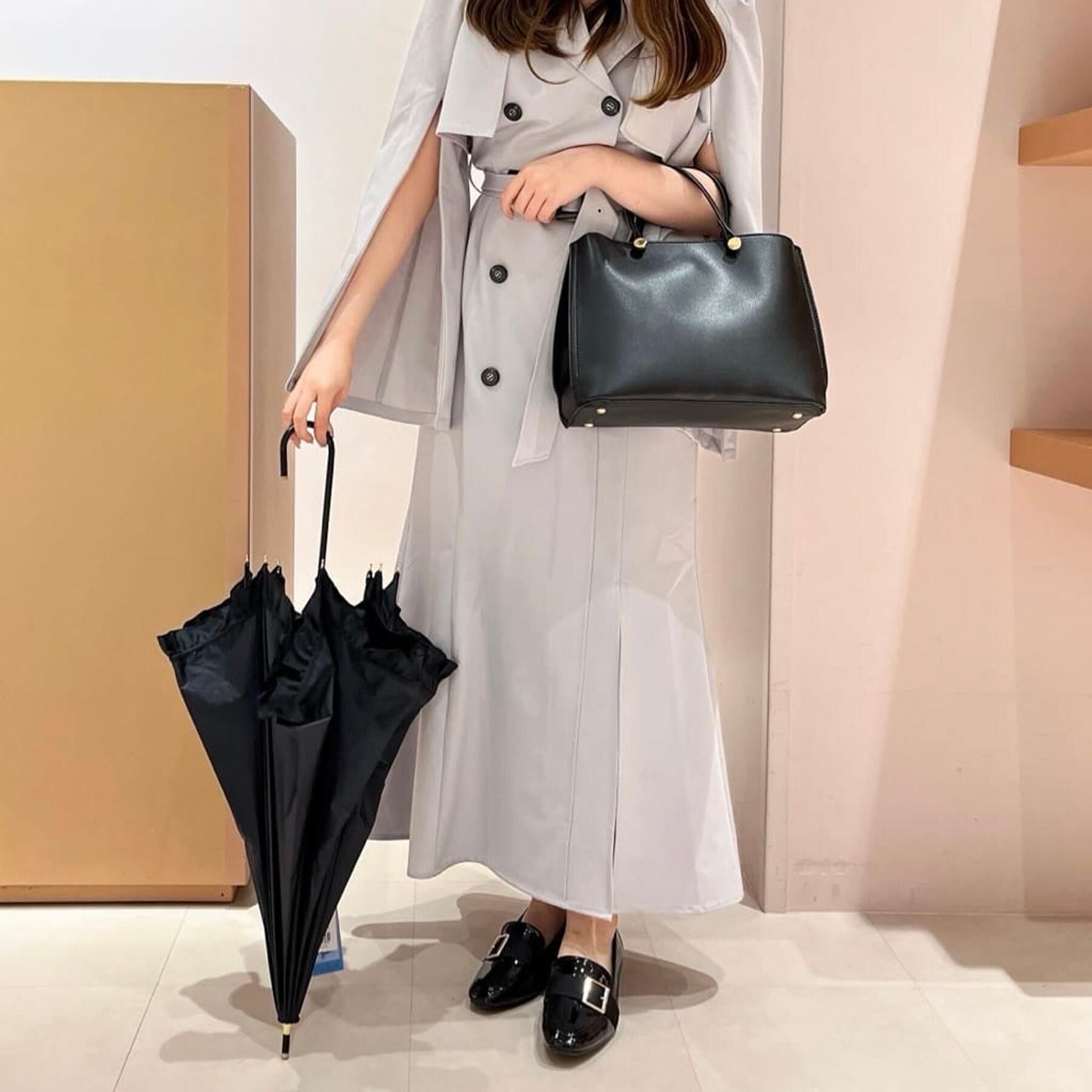 Ober Tashe「カットフリル日傘／晴雨兼用／長傘」|傘|