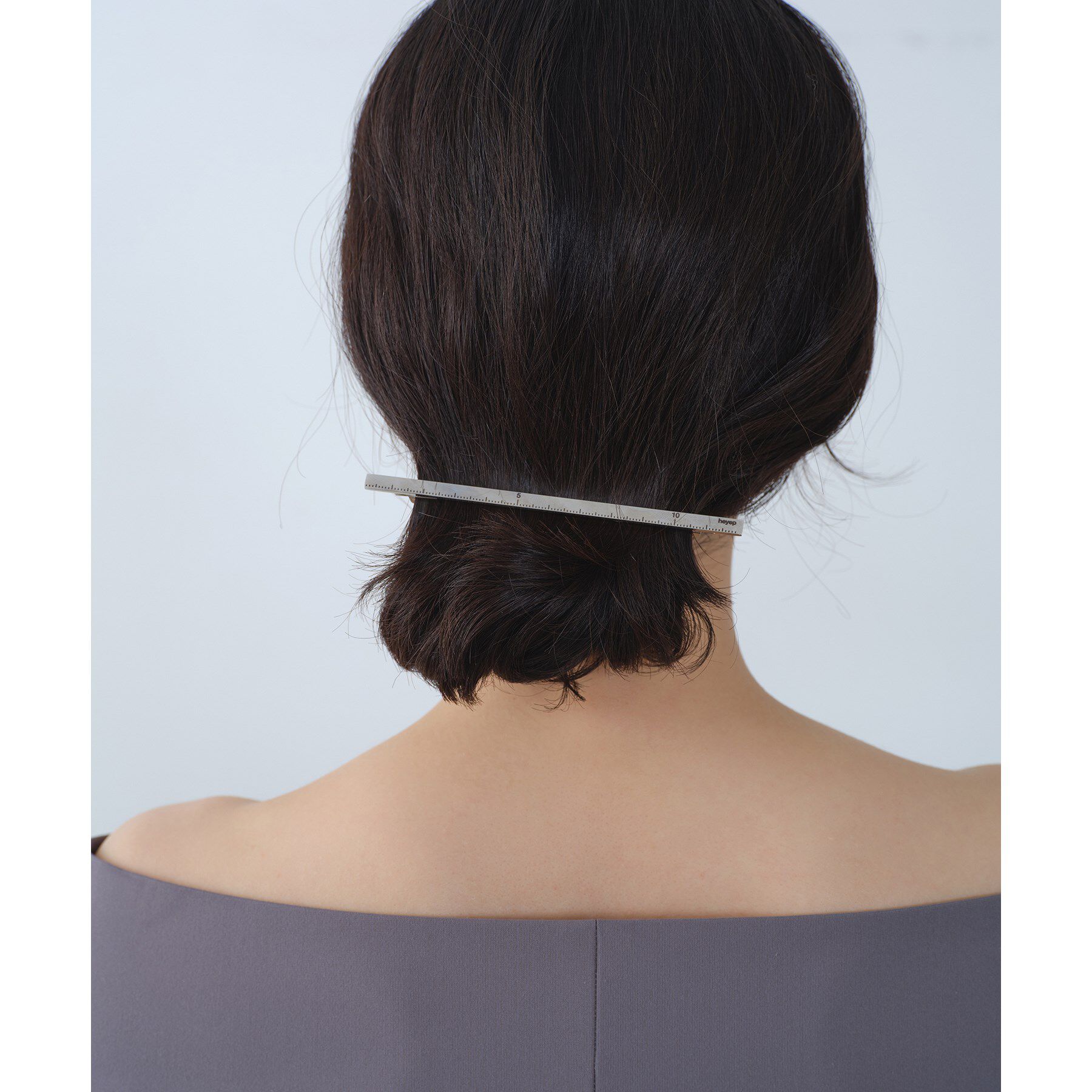 CODE A「heyep｜Ruler Motif Barrette」|その他|シルバー(006)
