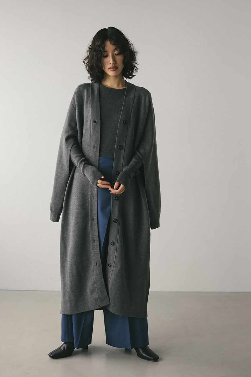 STYLEMIXER「2ピースニットカーデワンピース」|ワンピース|GRY