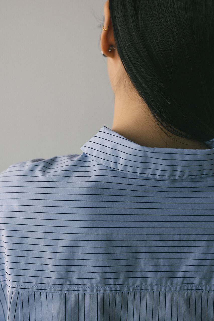 STYLEMIXER「ヘムギャザーショートシャツ」|シャツ・ブラウス|