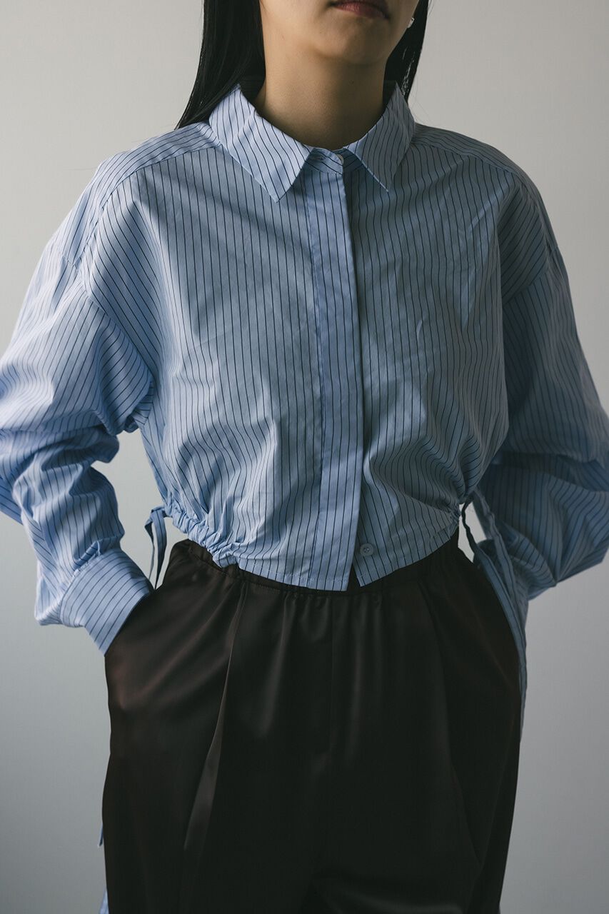 STYLEMIXER「ヘムギャザーショートシャツ」|シャツ・ブラウス|