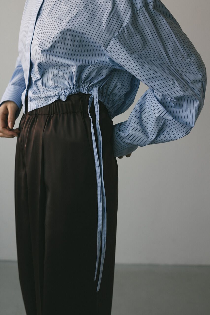 STYLEMIXER「ヘムギャザーショートシャツ」|シャツ・ブラウス|