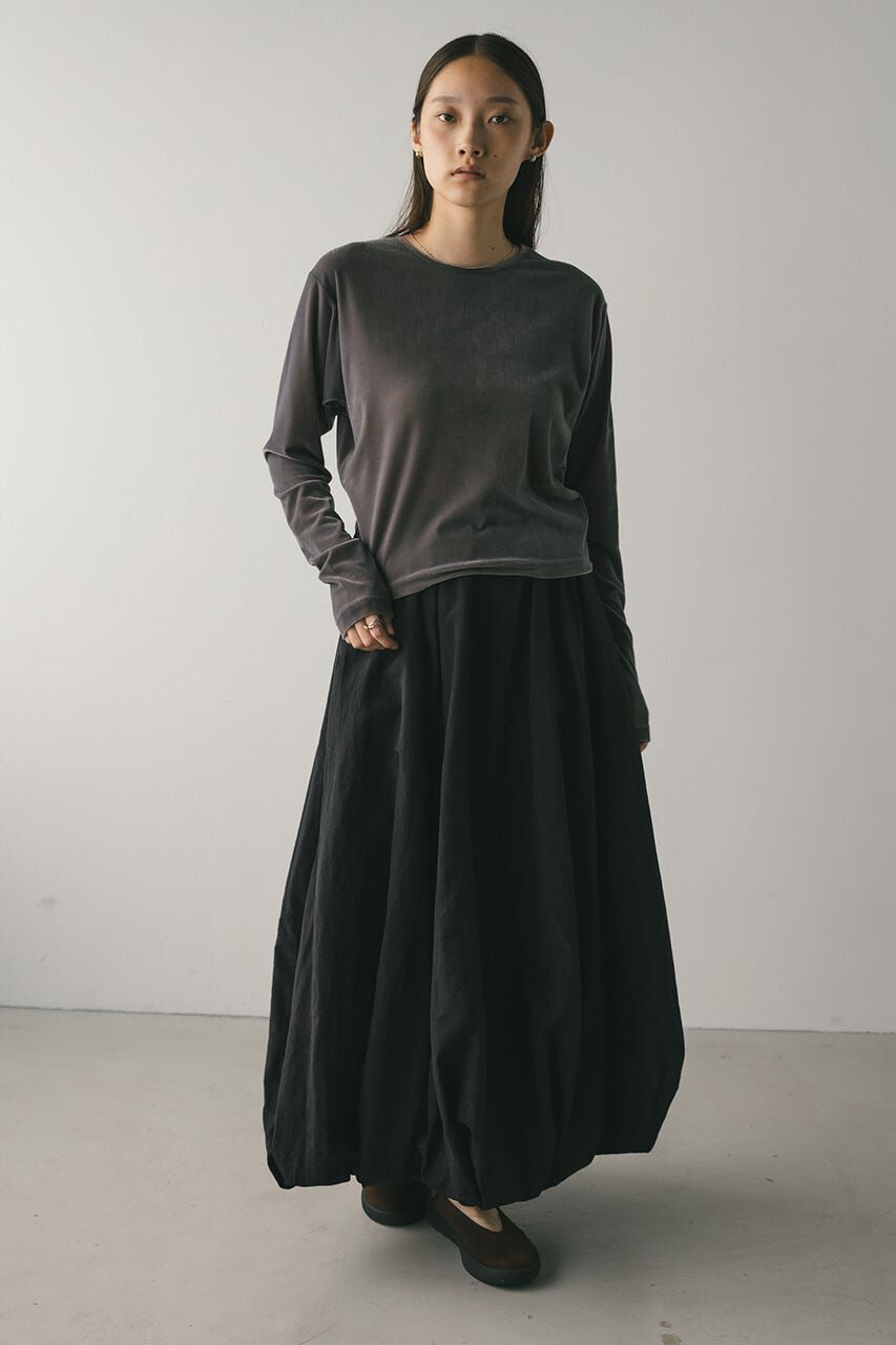 STYLEMIXER「メッシュベロアロンT」|Tシャツ・カットソー|