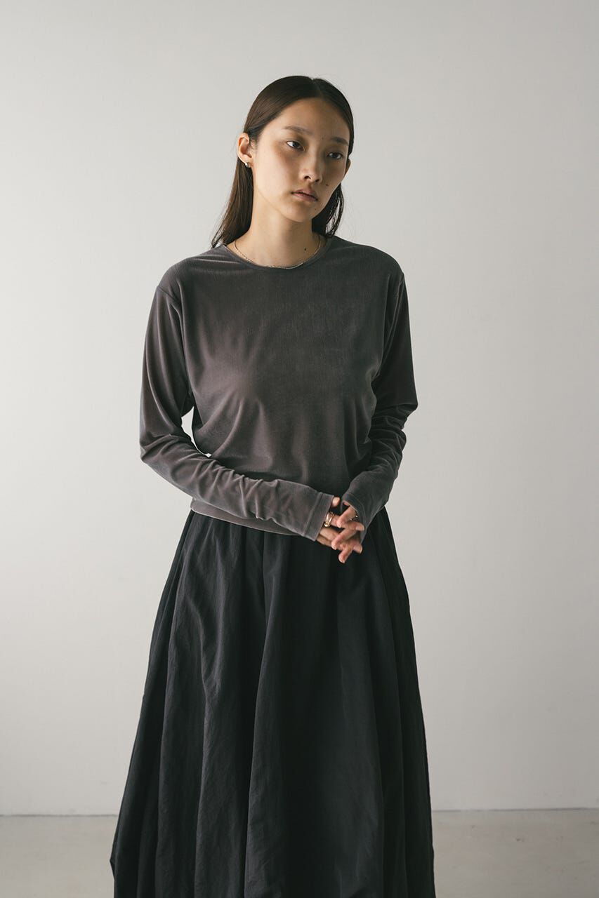 STYLEMIXER「メッシュベロアロンT」|Tシャツ・カットソー|