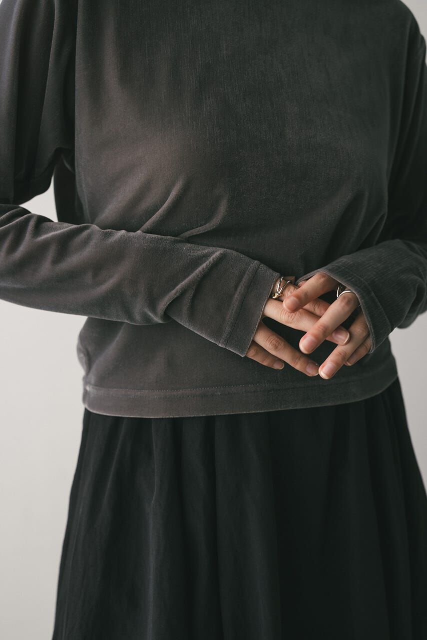 STYLEMIXER「メッシュベロアロンT」|Tシャツ・カットソー|