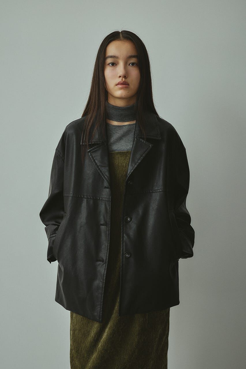 STYLEMIXER「フェイクレザージャケット」|その他|BLK