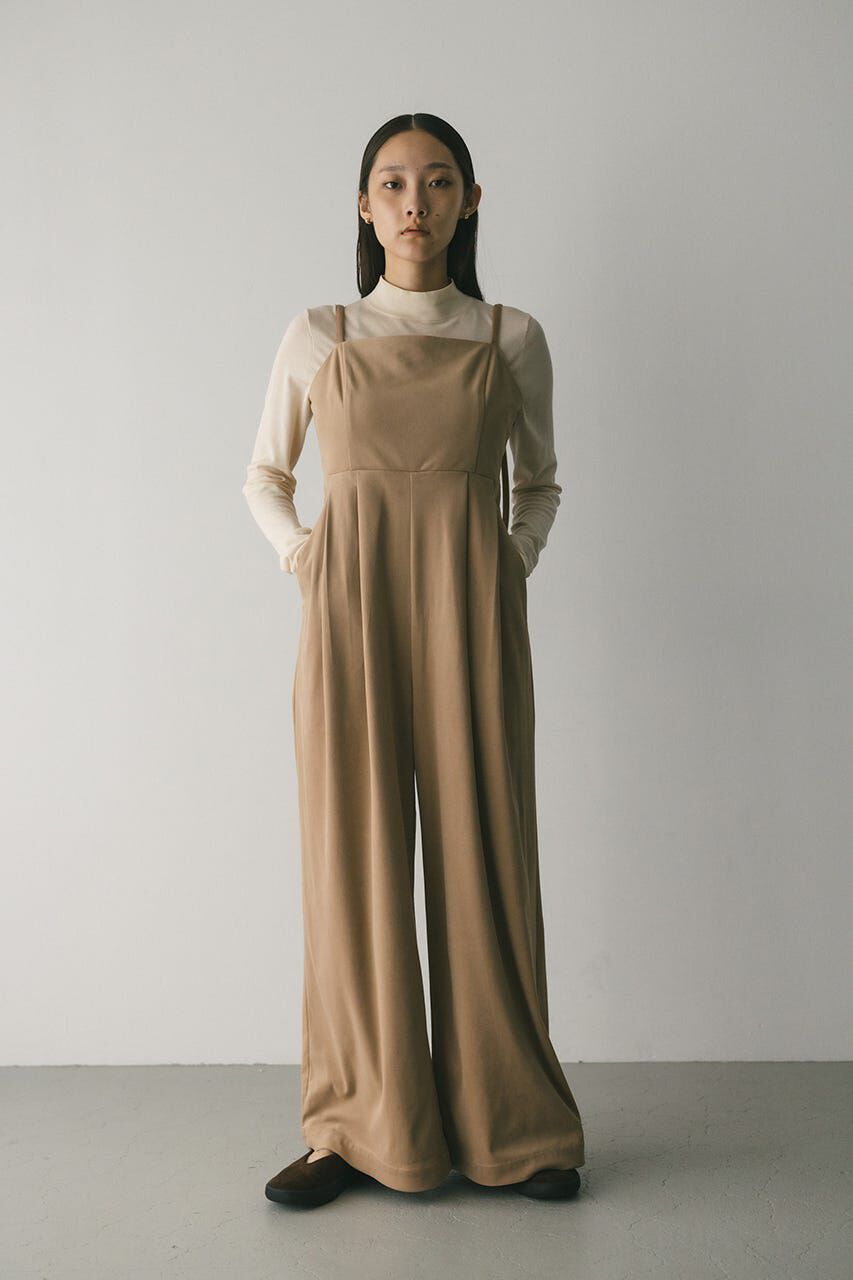 STYLEMIXER「ワイドタックベロアロンパース」|その他|BEG