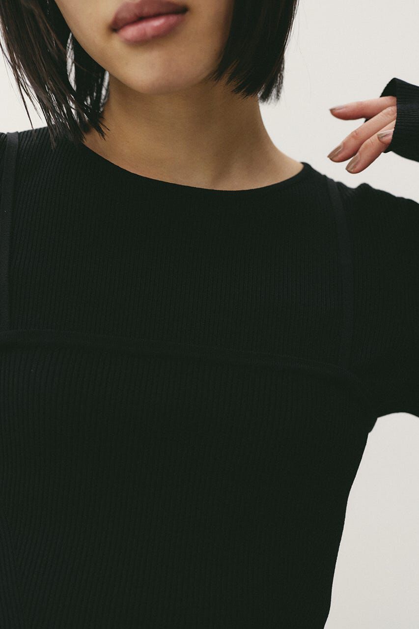 STYLEMIXER「2ピースペプラムドライニット」|ニット・セーター|