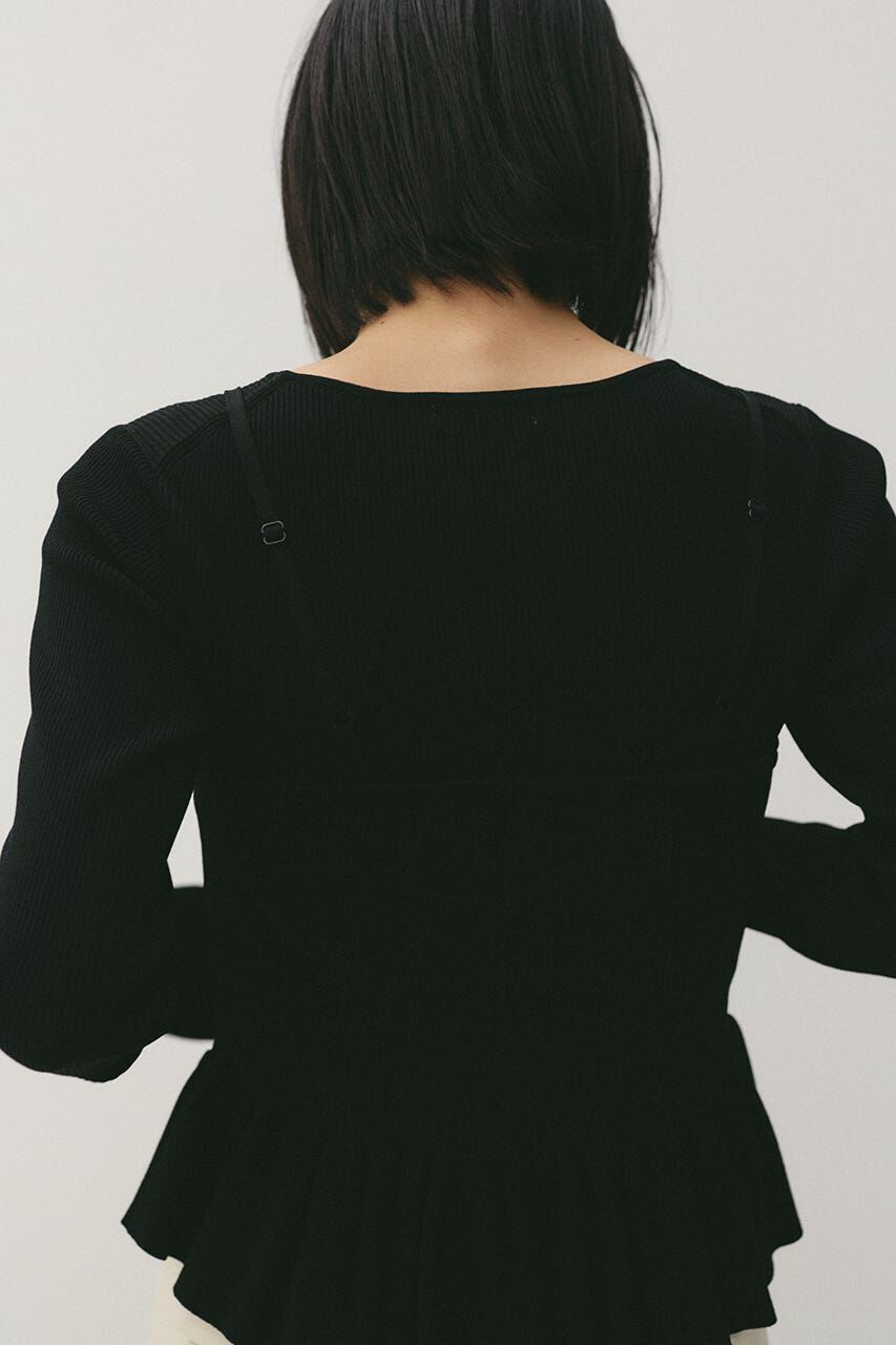 STYLEMIXER「2ピースペプラムドライニット」|ニット・セーター|