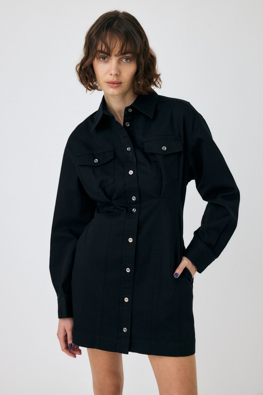 MOUSSY「WAIST TUCK ミニドレス」|ワンピース|