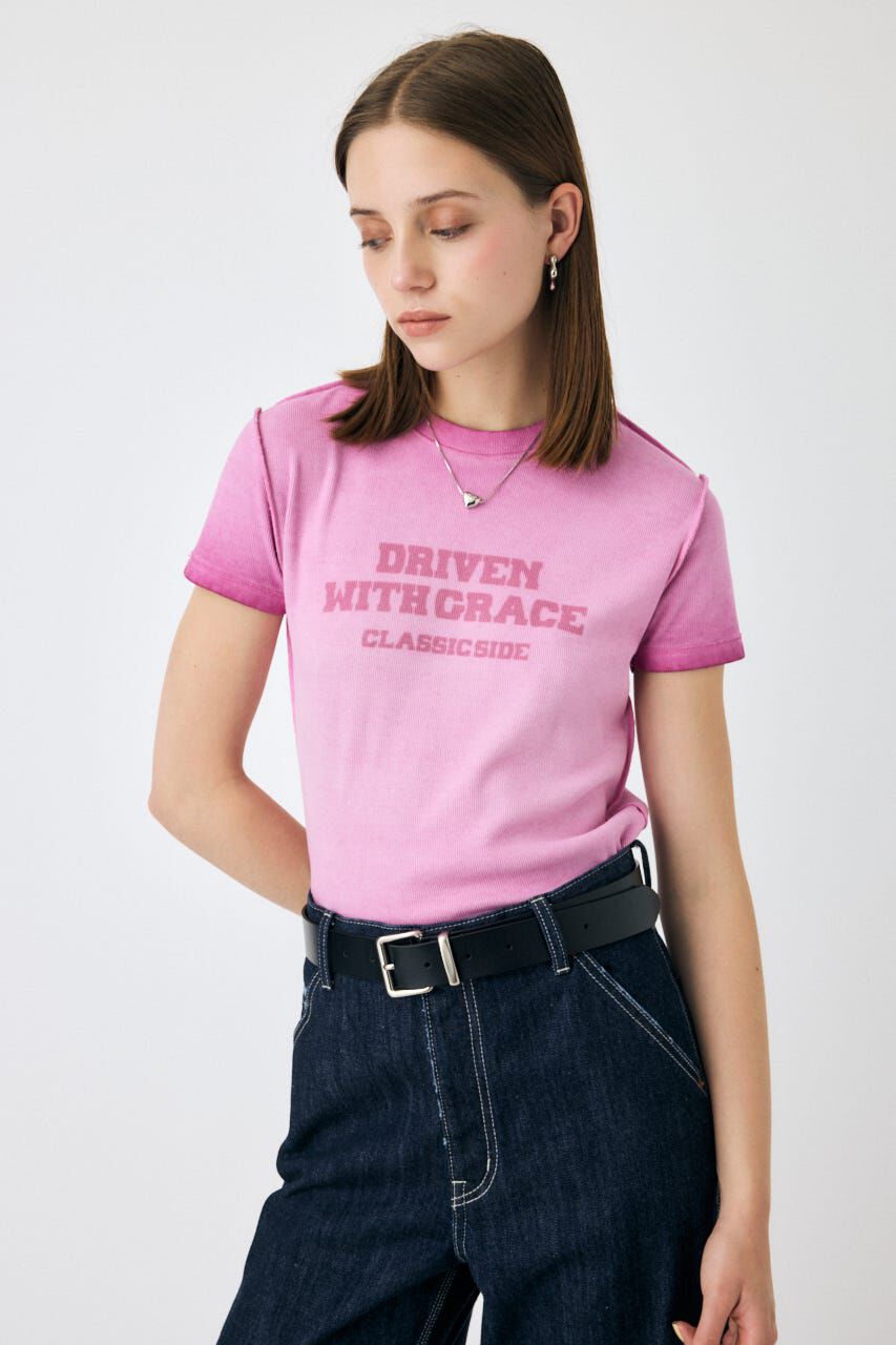 MOUSSY「BLURRED LOGO TEE」|Tシャツ・カットソー|