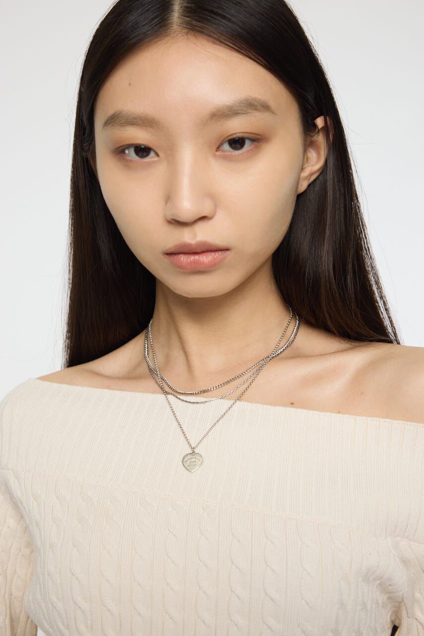 MOUSSY「COIN HEART ネックレスセット」|ネックレス|