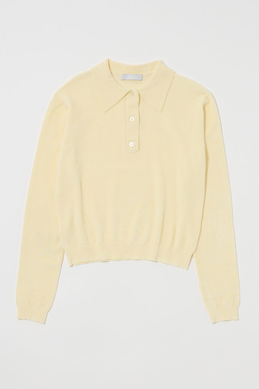 MOUSSY「VELOUR TOUCH KNIT ポロ」|Tシャツ・カットソー|