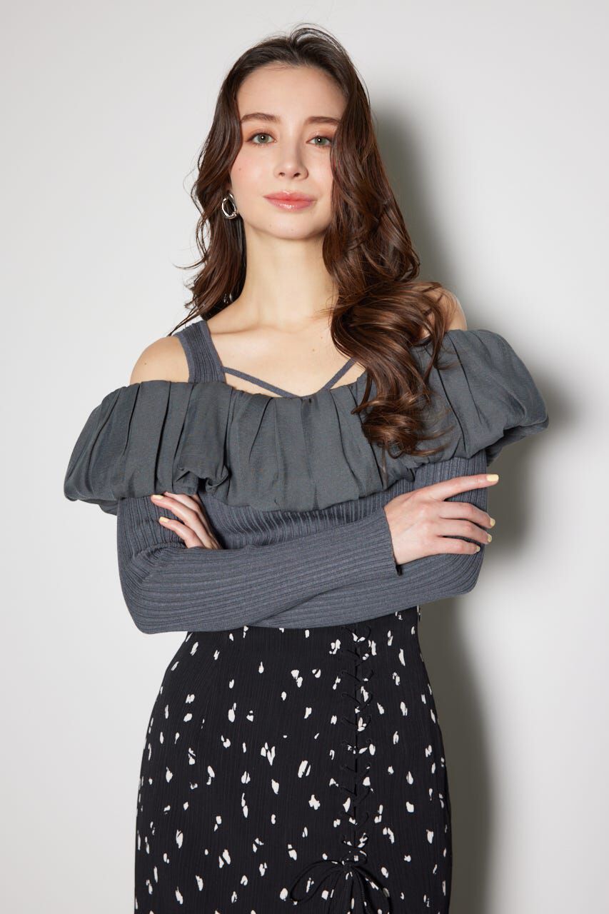 rienda「2WAYバルーンニットトップス」|ニット・セーター|