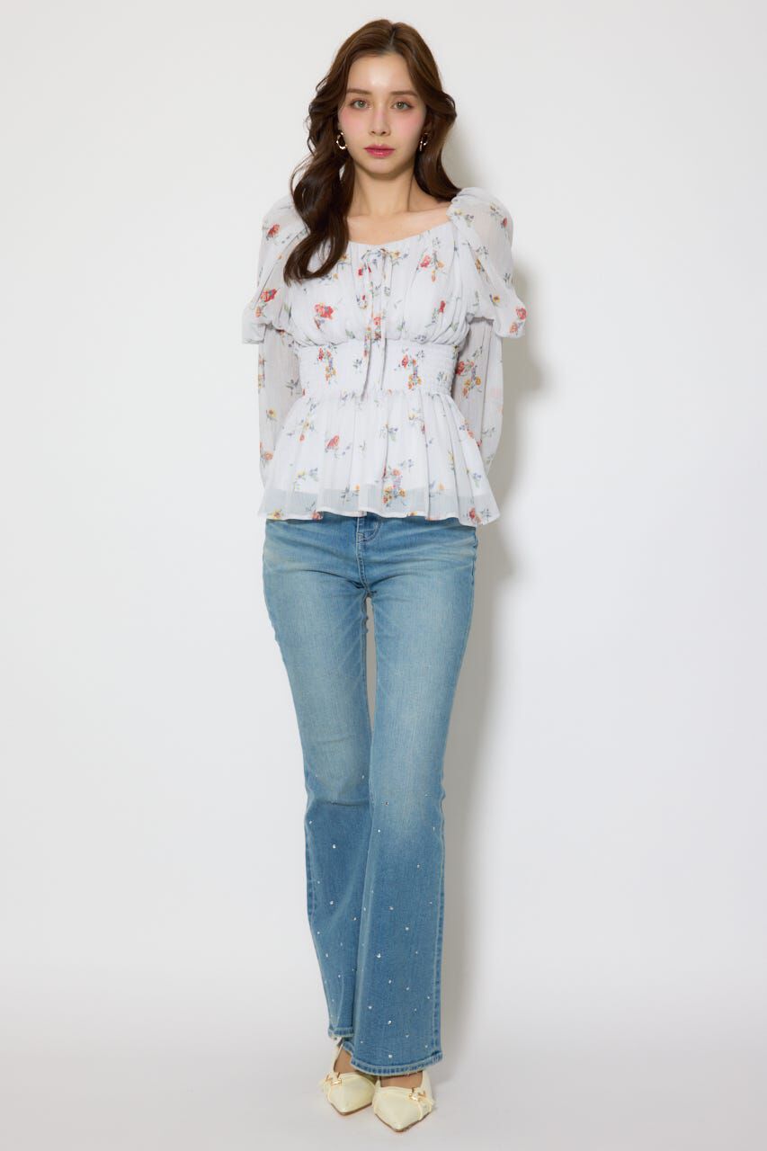 rienda「ボリュームスリーブブラウス」|シャツ・ブラウス|