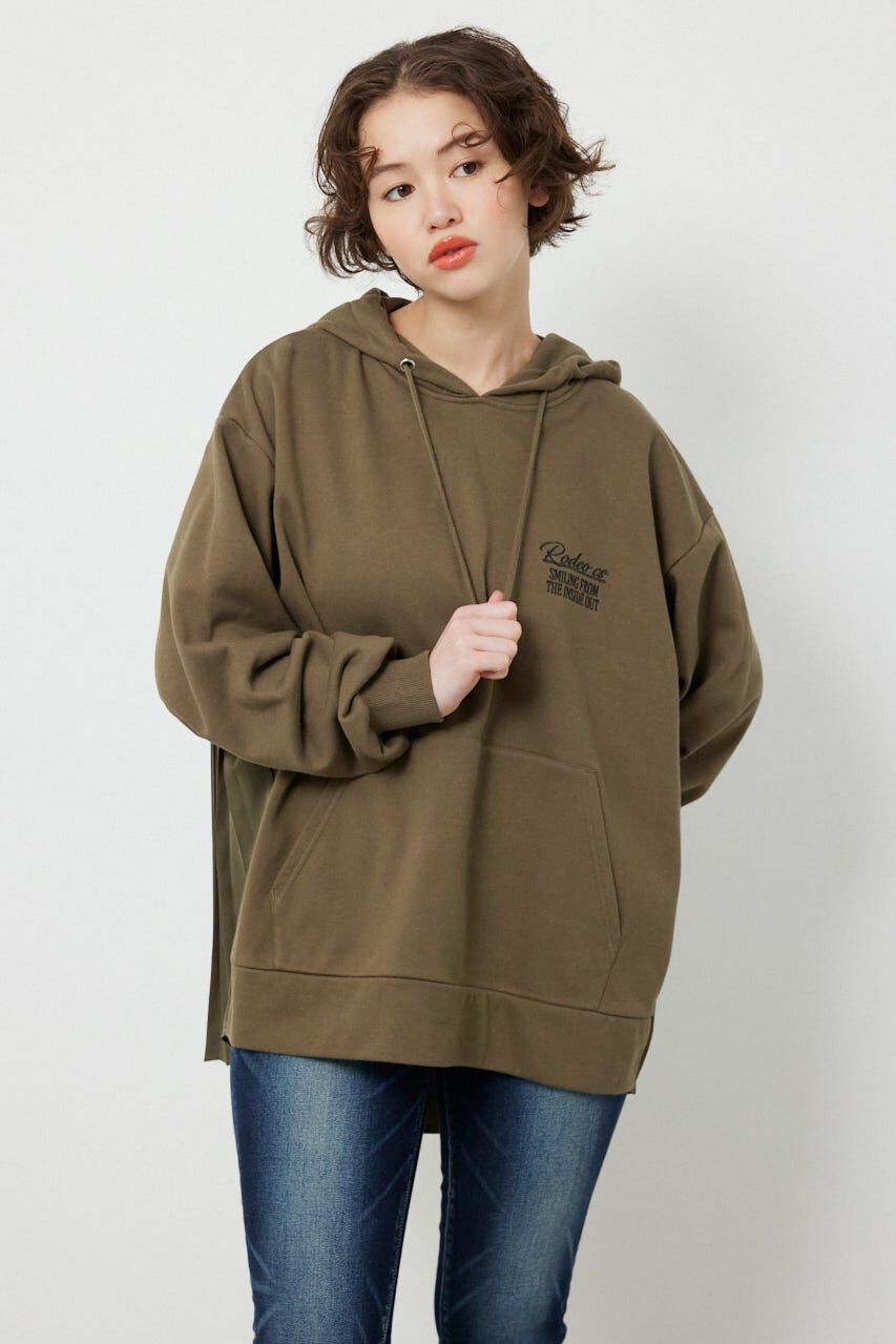 RODEO CROWNS「バックプリーツロゴパーカー」|パーカー|