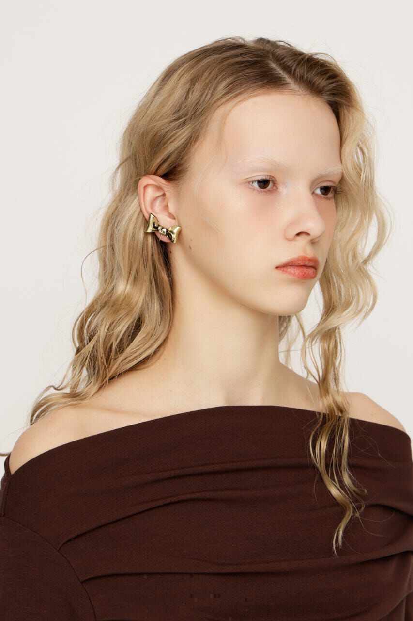 SLY「BOLD RIBBON イヤリング」|ピアス|