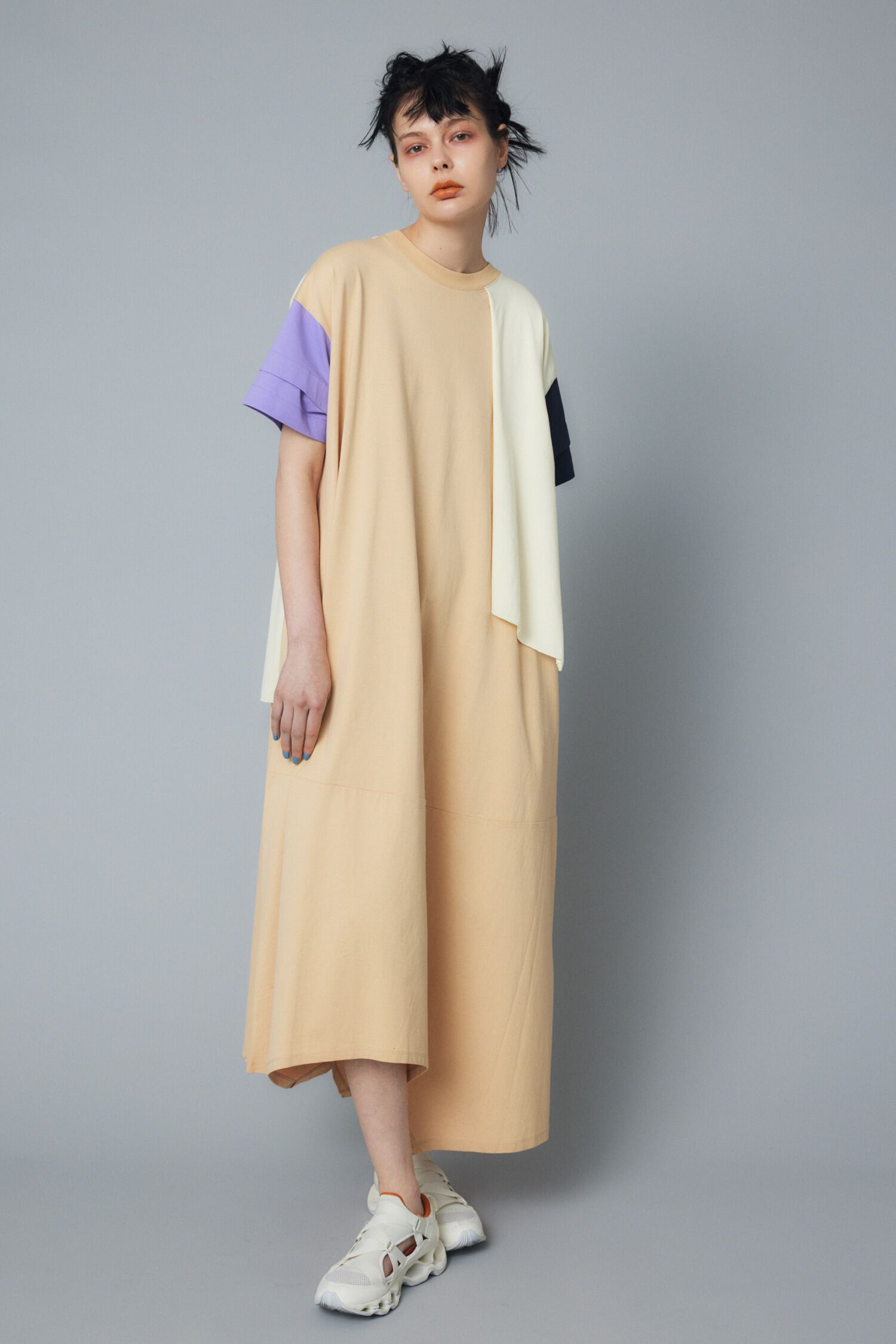 HeRIN.CYE「Layered dress」|ワンピース|柄BEG5