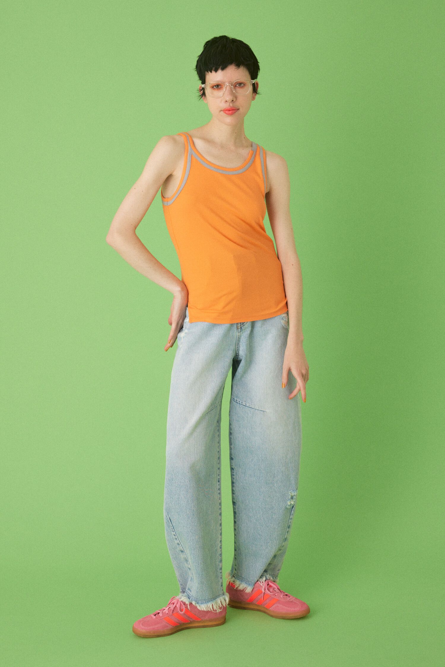 HeRIN.CYE「Round neck tanktop」|タンクトップ|