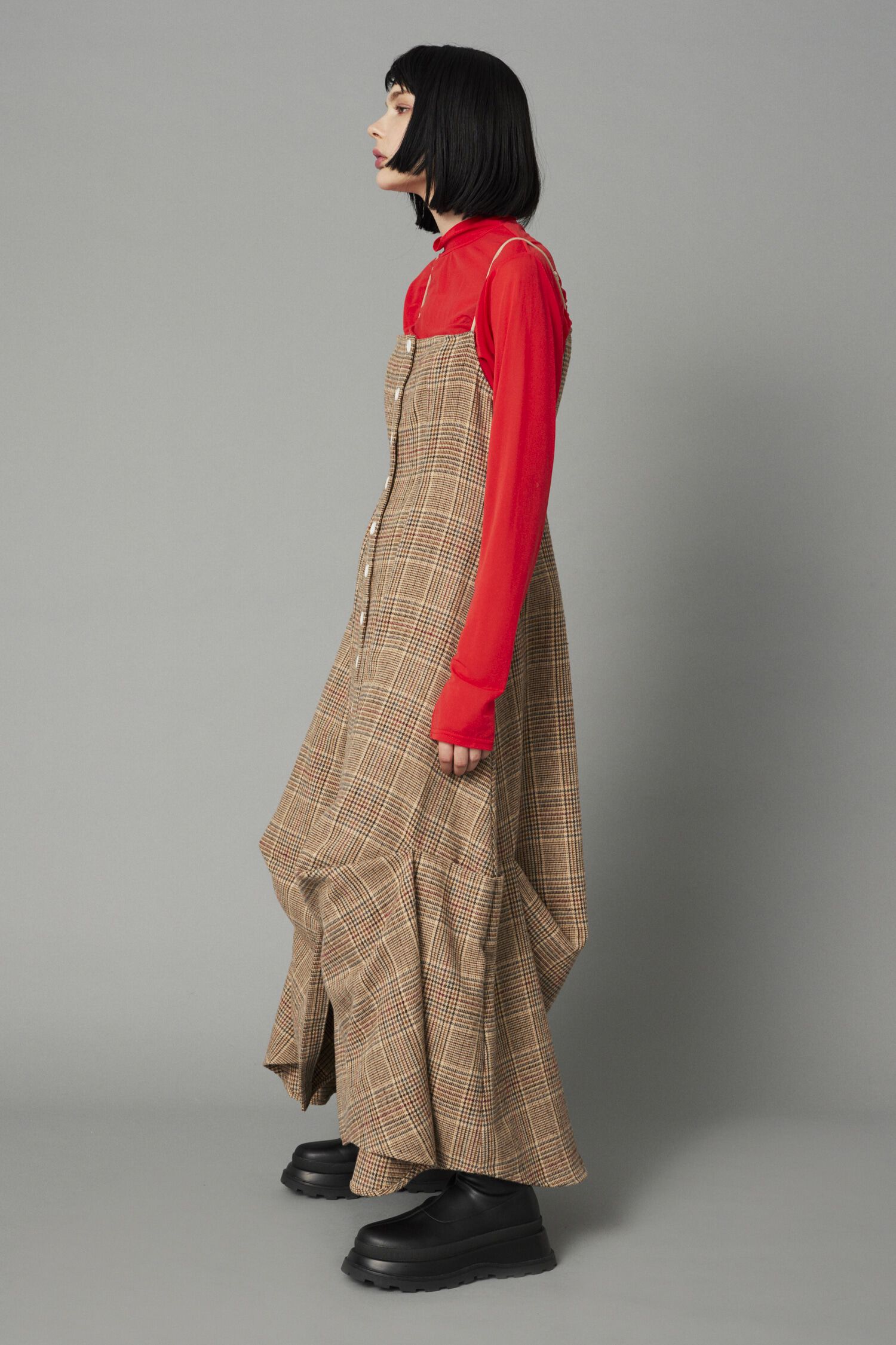 HeRIN.CYE「Check long dress」|ワンピース|