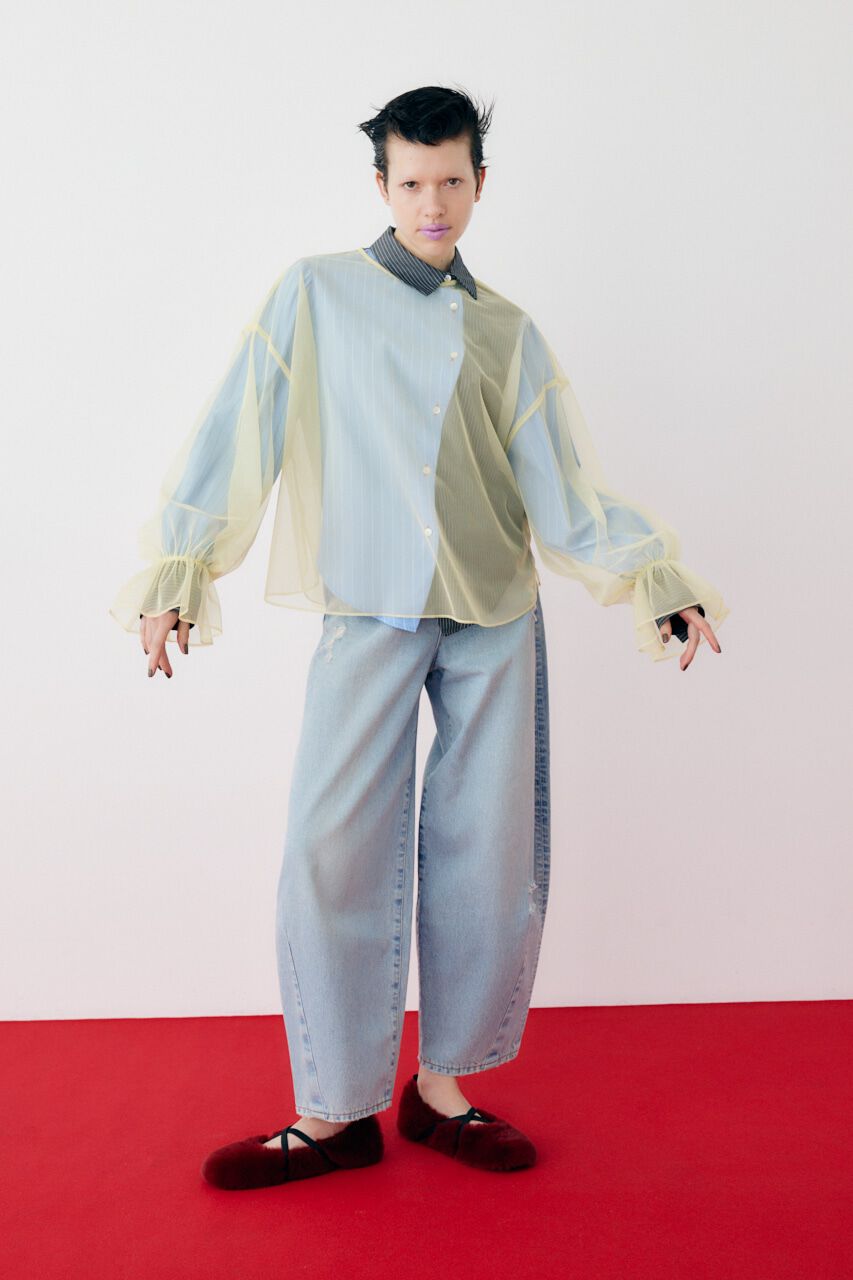 HeRIN.CYE「Tulle blouse」|シャツ・ブラウス|