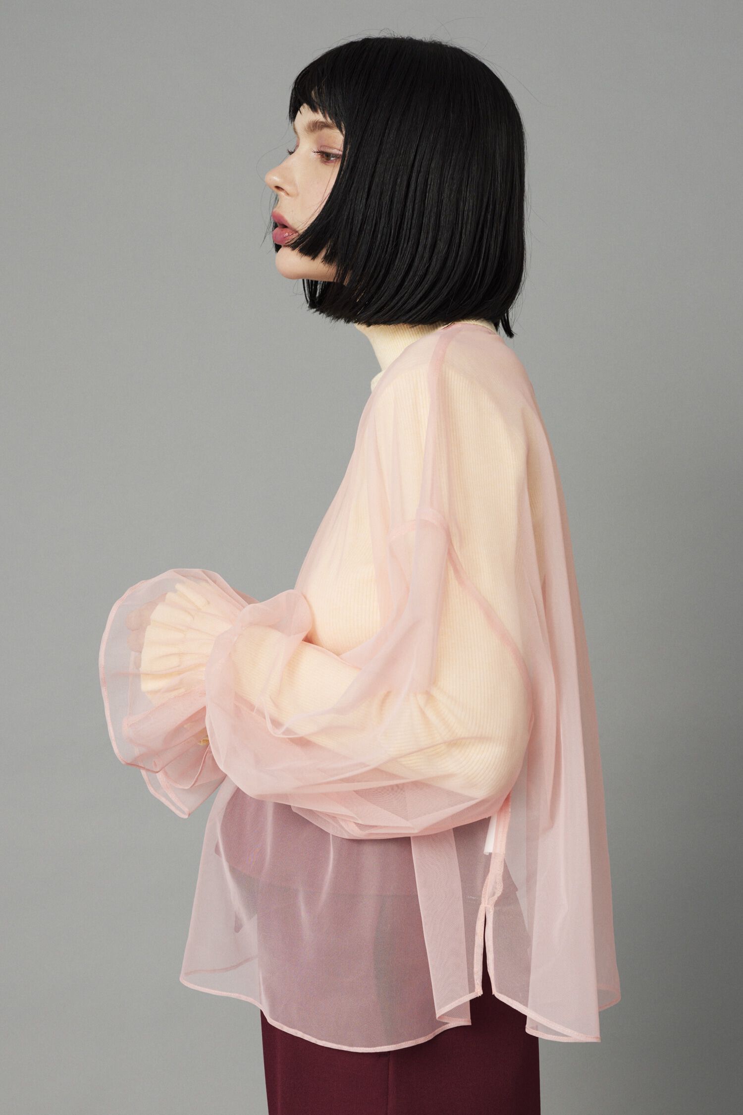 HeRIN.CYE「Tulle blouse」|シャツ・ブラウス|