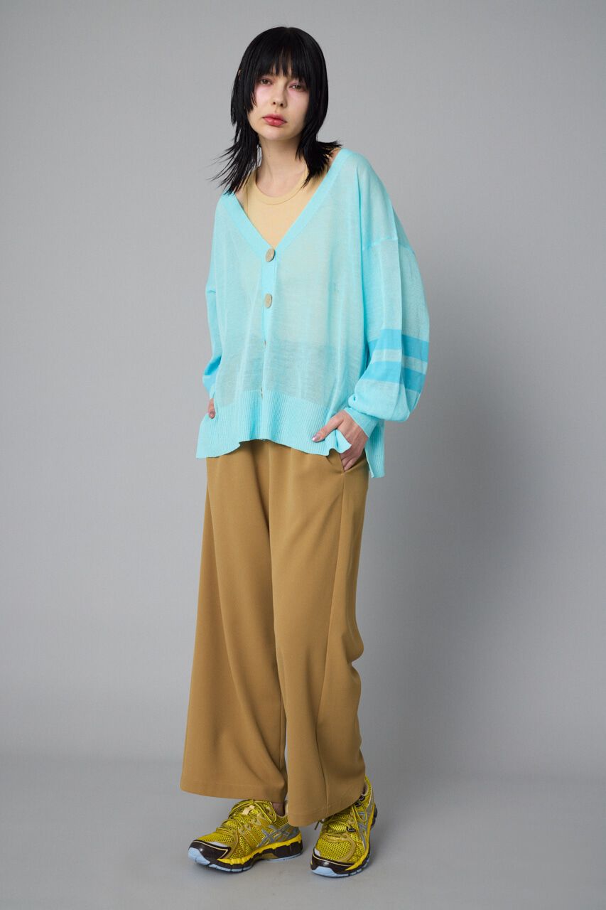 HeRIN.CYE「Sheer line cardigan」|カーディガン|