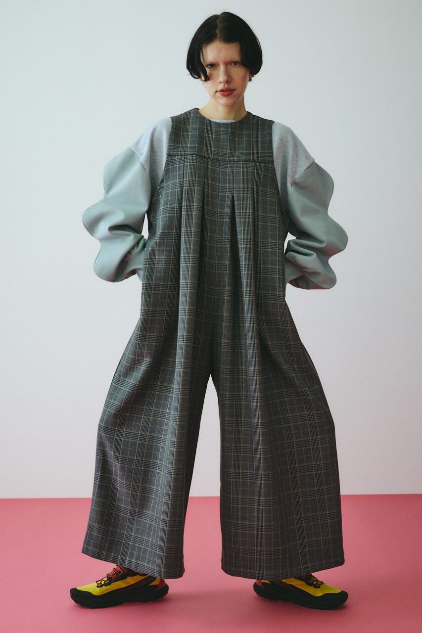 HeRIN.CYE「Flare tuck all in one」|ワンピース|柄GRY5