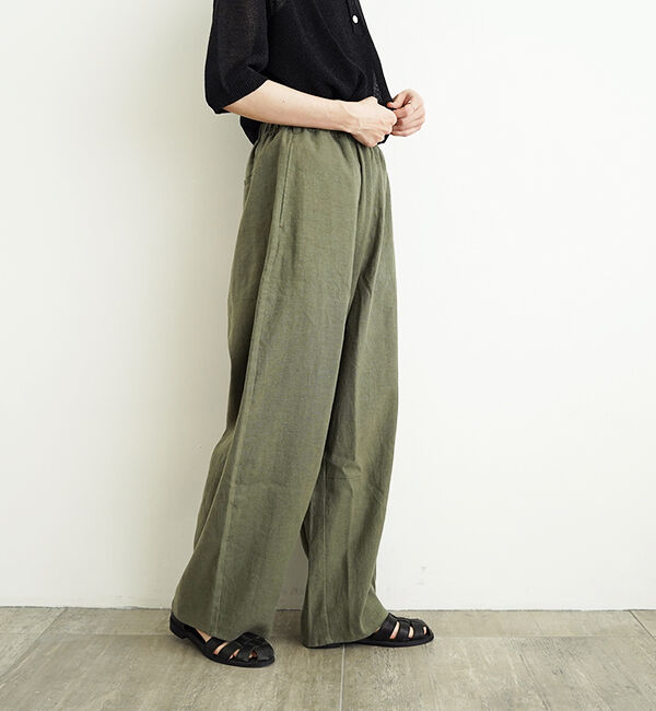 休日と詩「ホエールパンツ【caal限定カラー】」|その他|カーキ