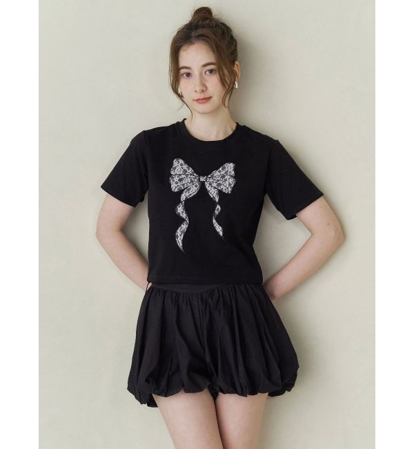 CALNAMUR「RIBBON ASSORT TEE/リボンアソートTシャツ」|Tシャツ・カットソー|