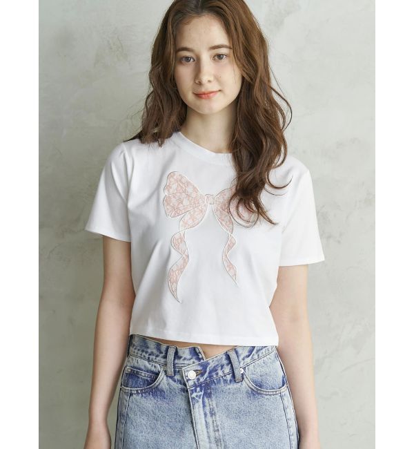 CALNAMUR「RIBBON ASSORT TEE/リボンアソートTシャツ」|Tシャツ・カットソー|