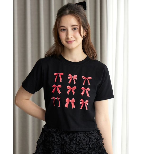 CALNAMUR「RIBBON ASSORT TEE/リボンアソートTシャツ」|Tシャツ・カットソー|