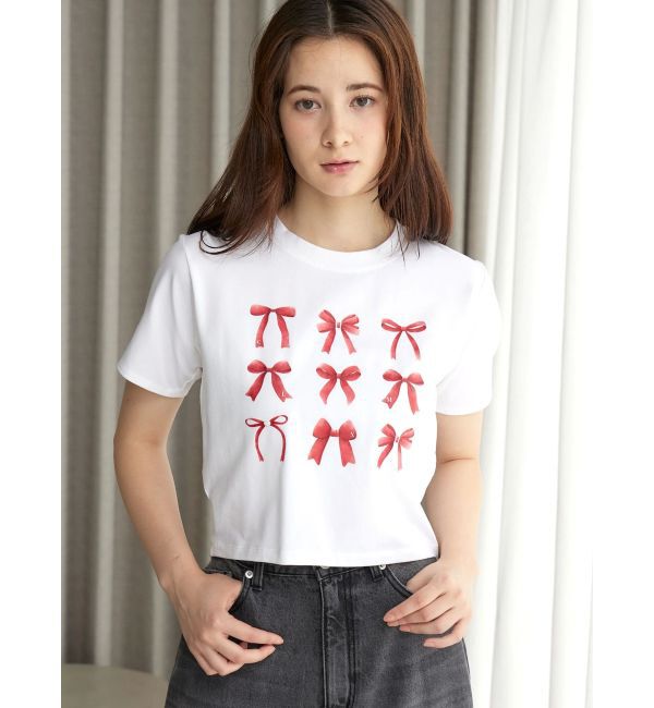 CALNAMUR「RIBBON ASSORT TEE/リボンアソートTシャツ」|Tシャツ・カットソー|