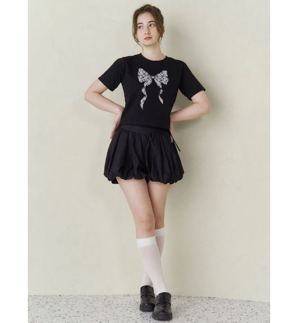 CALNAMUR「RIBBON ASSORT TEE/リボンアソートTシャツ」|Tシャツ・カットソー|