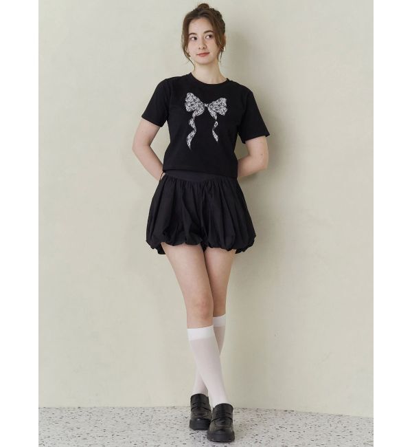 CALNAMUR「RIBBON ASSORT TEE/リボンアソートTシャツ」|Tシャツ・カットソー|