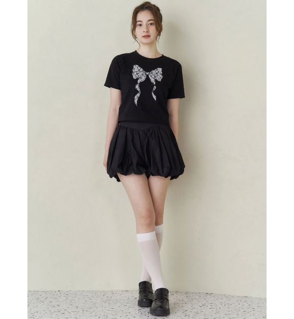 CALNAMUR「RIBBON ASSORT TEE/リボンアソートTシャツ」|Tシャツ・カットソー|