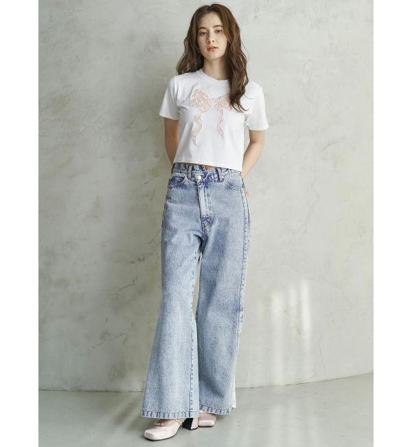 CALNAMUR「RIBBON ASSORT TEE/リボンアソートTシャツ」|Tシャツ・カットソー|