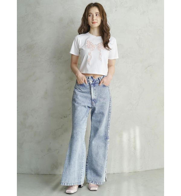 CALNAMUR「RIBBON ASSORT TEE/リボンアソートTシャツ」|Tシャツ・カットソー|