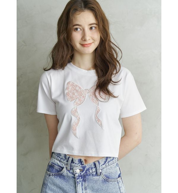 CALNAMUR「RIBBON ASSORT TEE/リボンアソートTシャツ」|Tシャツ・カットソー|