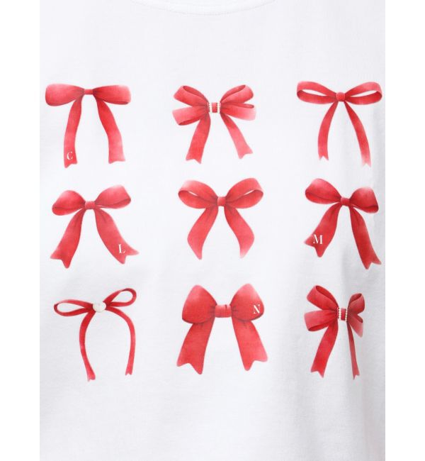 CALNAMUR「RIBBON ASSORT TEE/リボンアソートTシャツ」|Tシャツ・カットソー|
