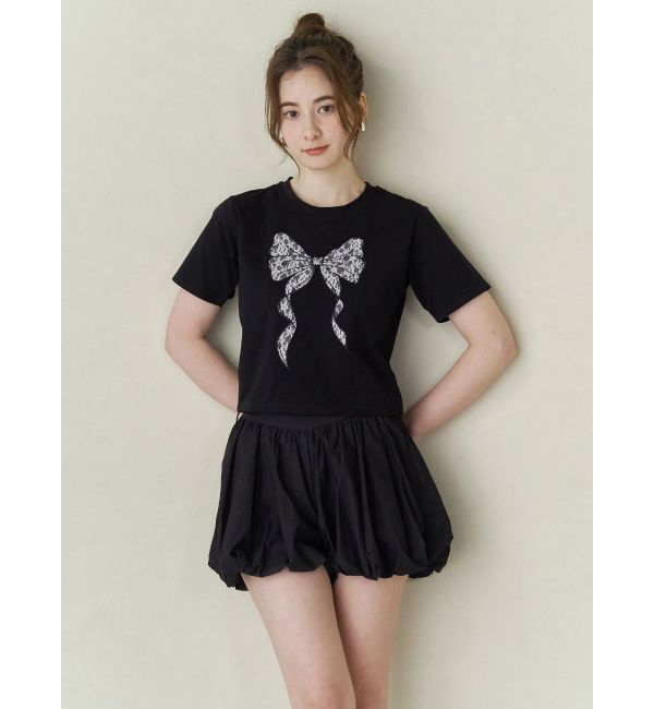 CALNAMUR「RIBBON ASSORT TEE/リボンアソートTシャツ」|Tシャツ・カットソー|