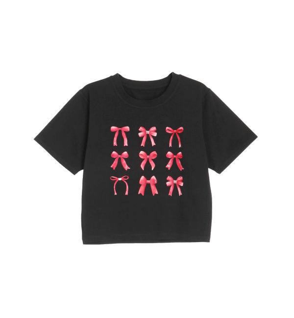 CALNAMUR「RIBBON ASSORT TEE/リボンアソートTシャツ」|Tシャツ・カットソー|ダークミックス